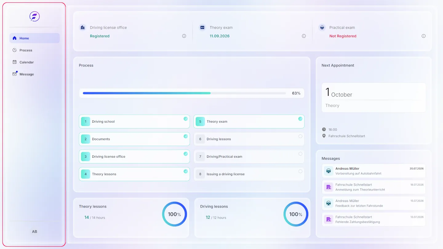 School profile page